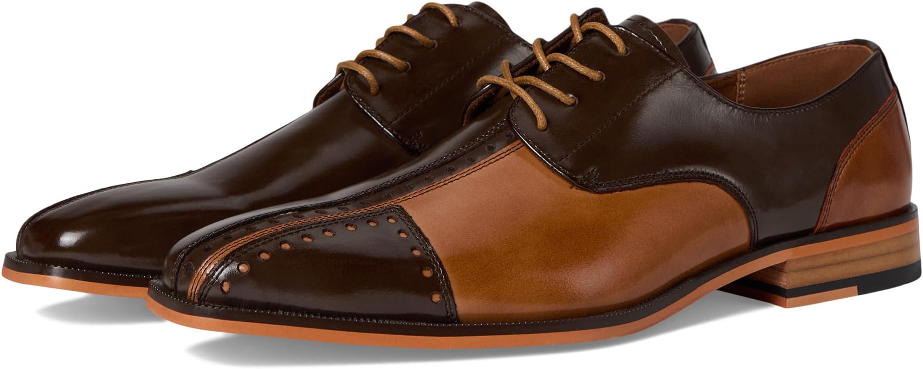 

Оксфорды Stacy Adams Men's Palmento Cap Toe Oxford, Brown Multi