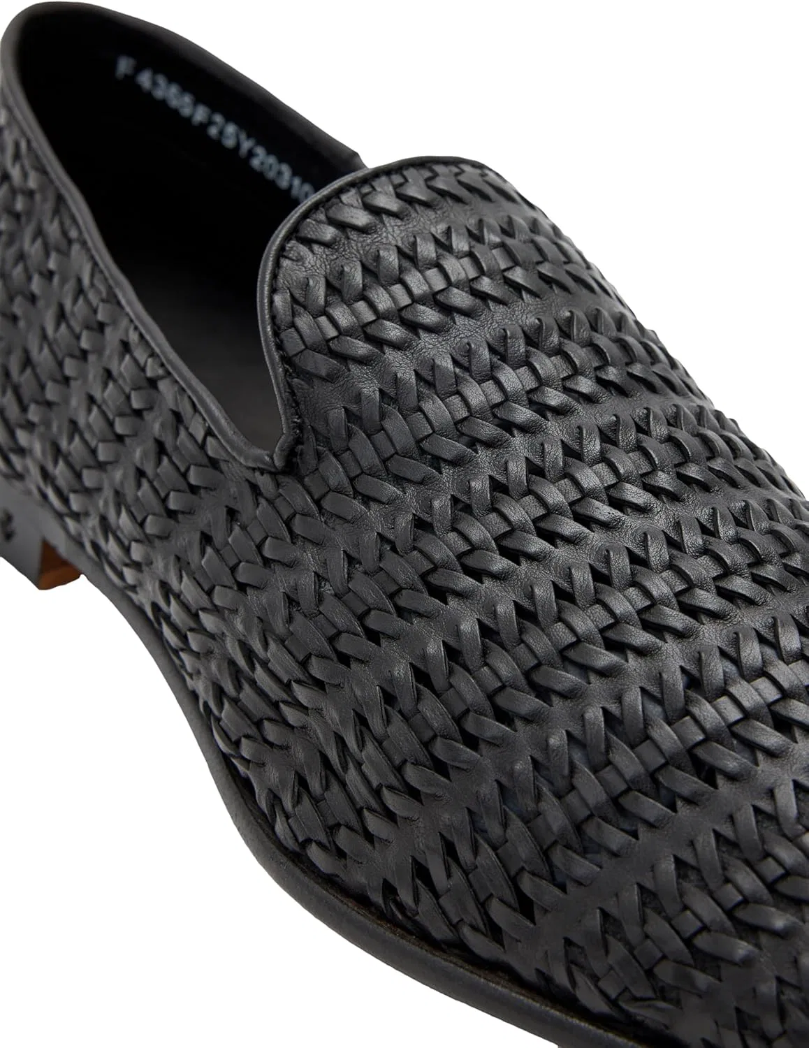 Лоферы John Varvatos Venice Woven, Black — фото 4