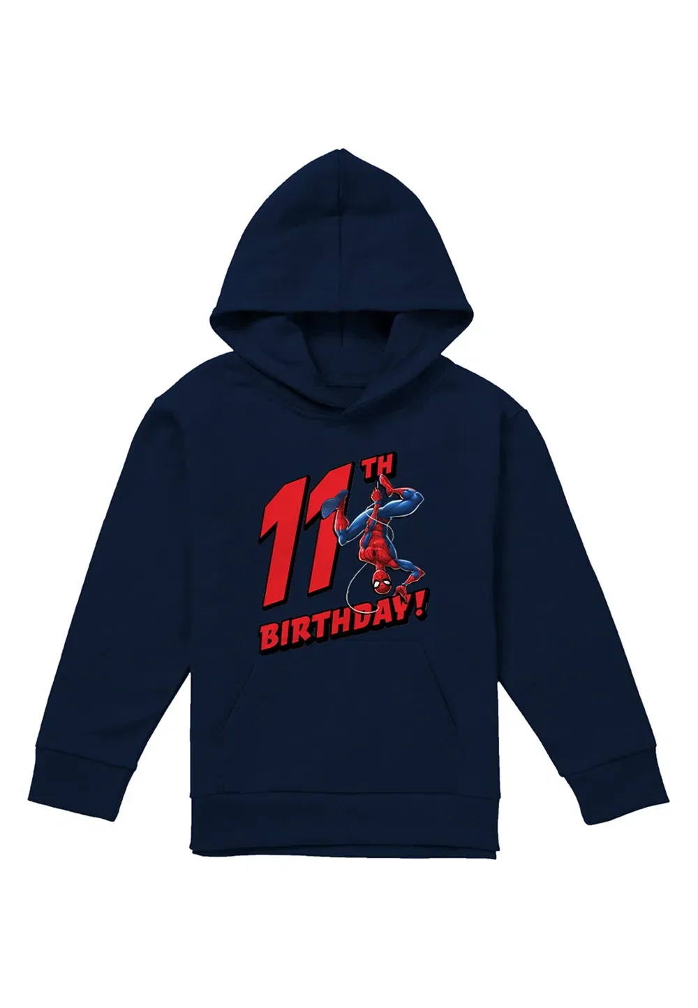 Детская худи Marvel Spiderman Birthday 11, темно-синий — фото 4