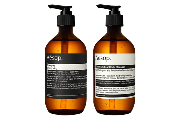 

Набор YISUO для ухода за волосами на теле из двух предметов AESOP, Shampoo 500ml + Geranium Cleanser 500ml
