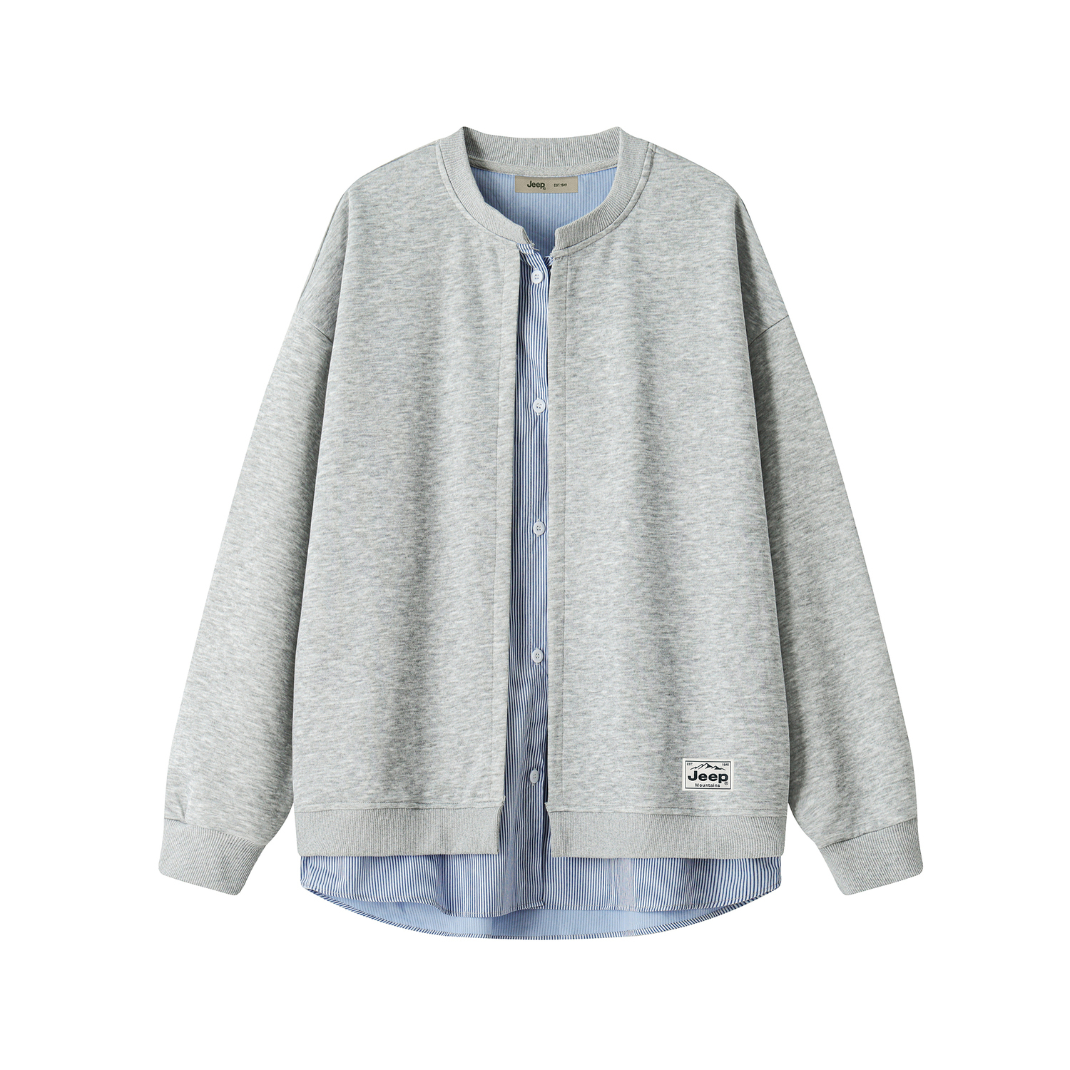 

Свитшот Unisex из коллекции Theme Jeep, светло-серый fleece-lined