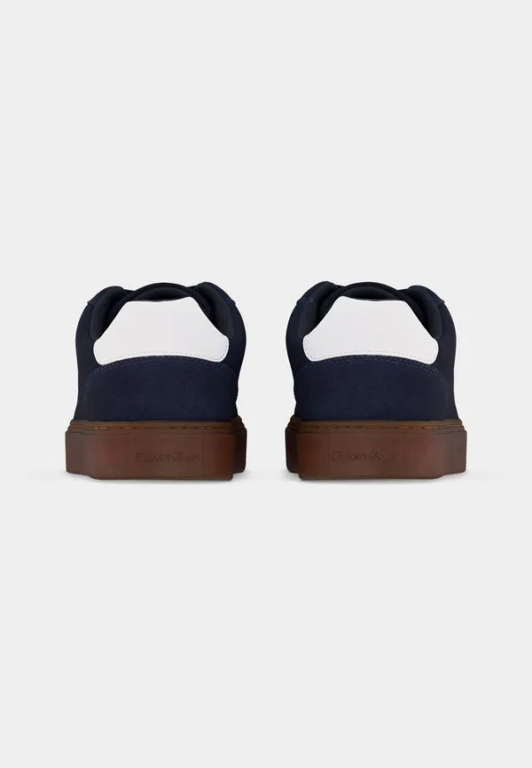 Классические кроссовки на шнуровке с чашеобразной подошвой Calvin Klein Jeans, Navy/Bright White — фото 4
