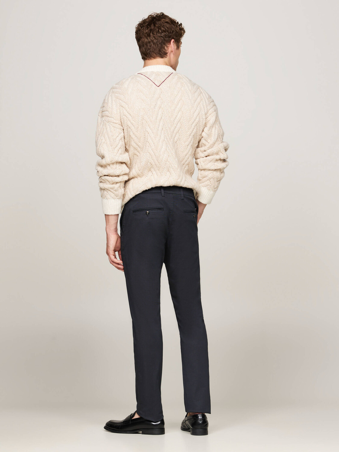 Брюки Tommy Hilfiger chino Regular Fit, темно-синий — фото 3