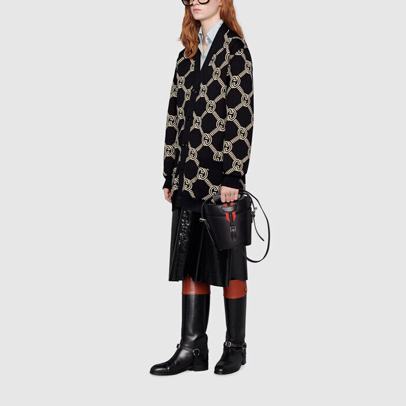 Женский трикотаж GUCCI, натуральная шерсть, бежевый — фото 4