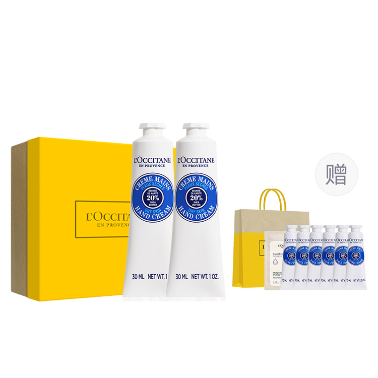 

Крем для рук Shea Butter Classic с ароматом попурри, увлажняющий, восстанавливающий LOCCITANE, [120ml in Hand]Shea 60ml+Hand Cream 10ml*6