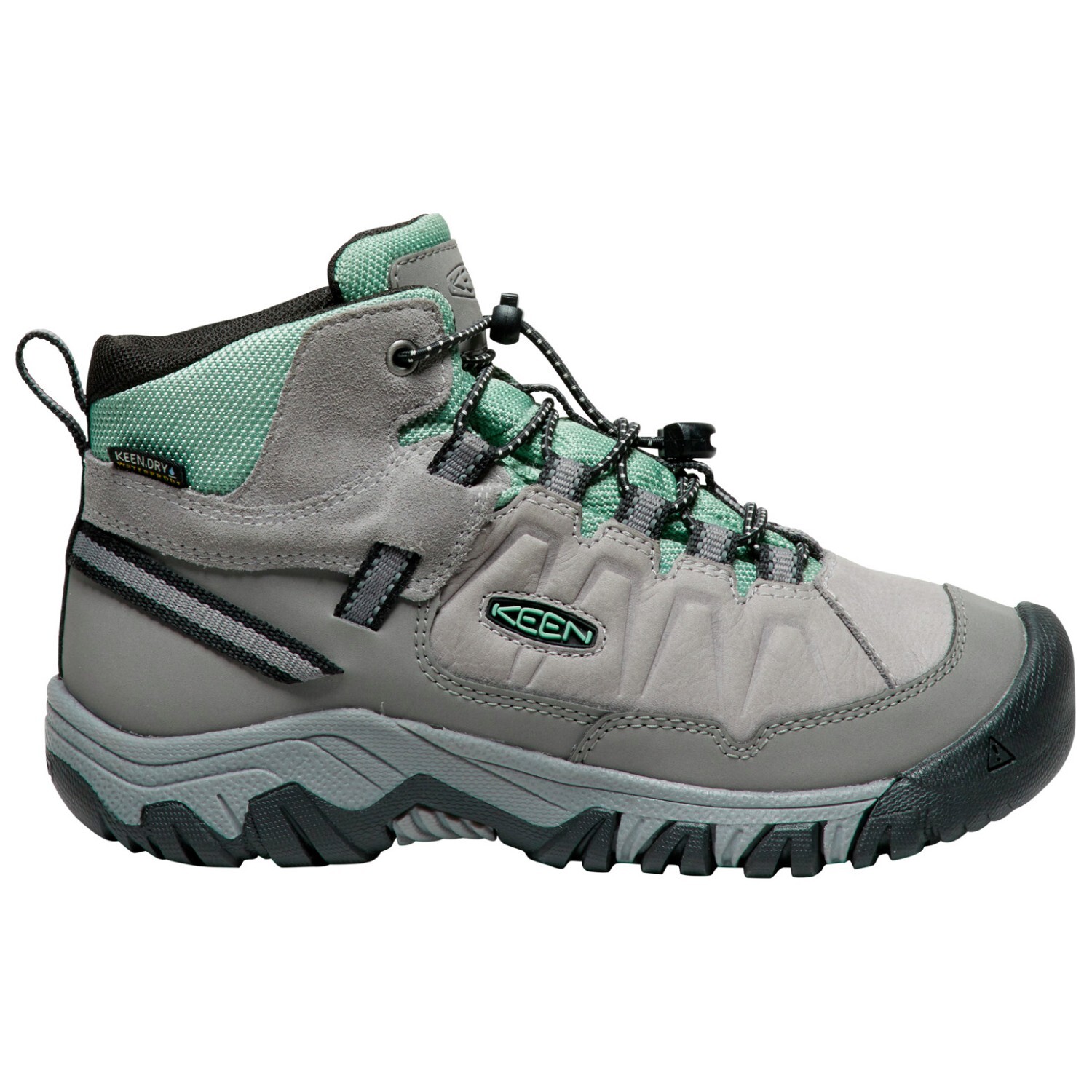 

Походная обувь Keen Youth's Targhee IV Mid WP, цвет Alloy/Granite Green