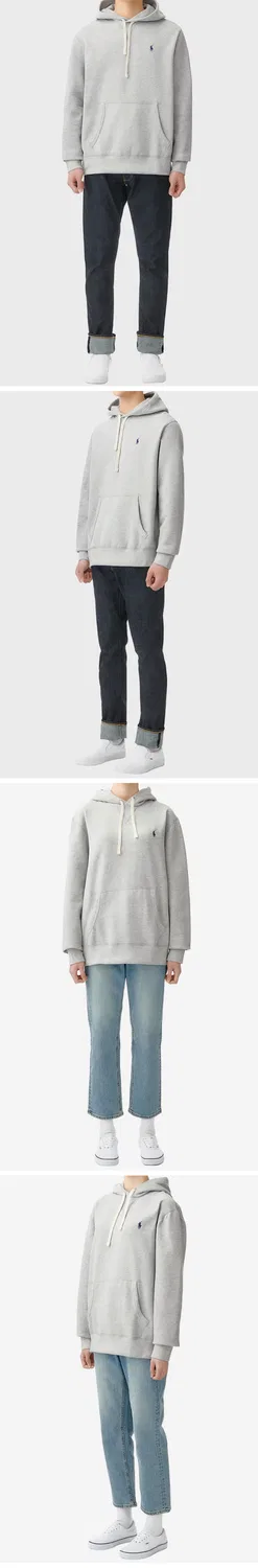 Мужское флисовое худи серого цвета от Polo Ralph Lauren — фото 4