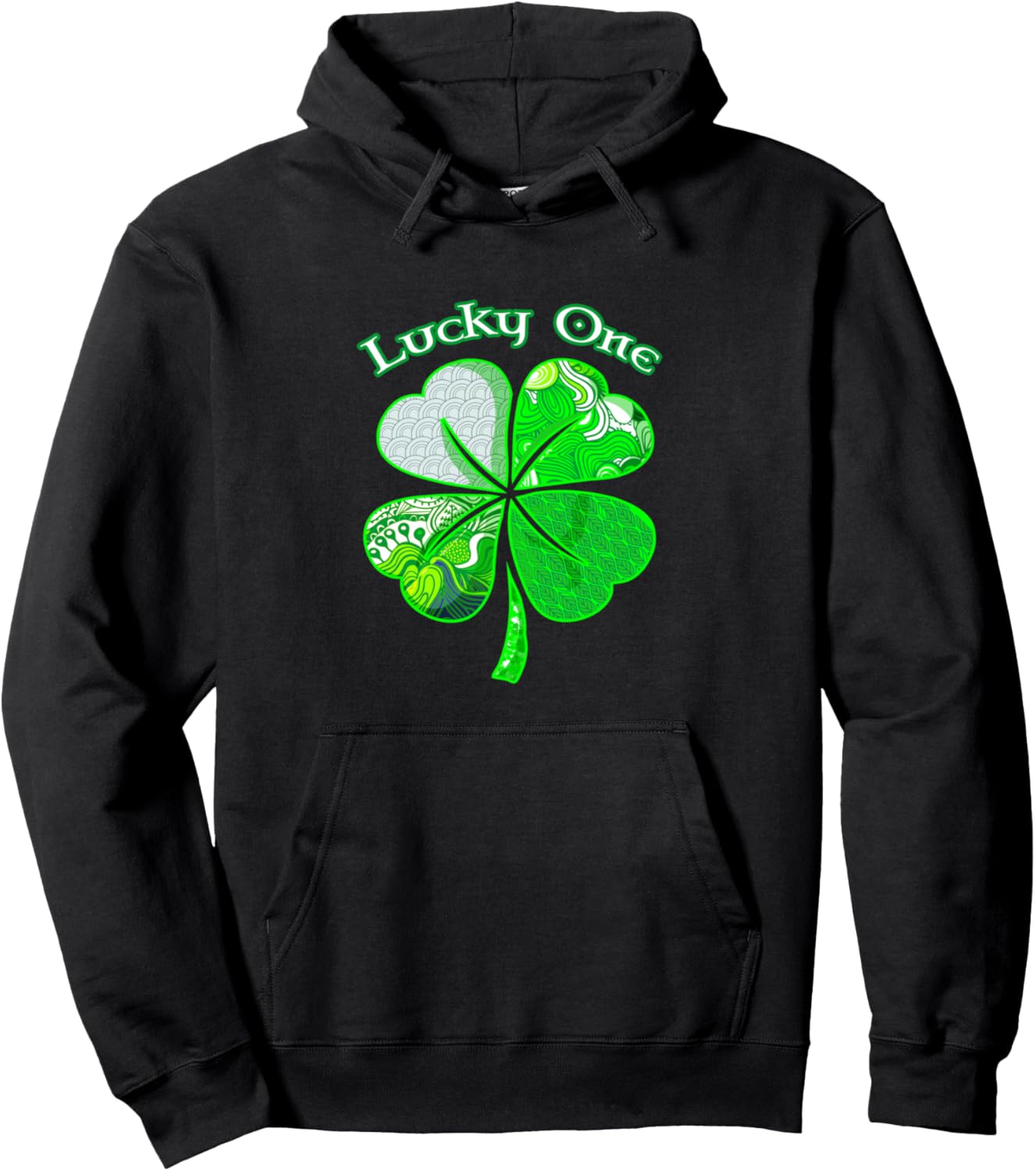 

Худи Lucky One Clover с зеленым узором ко Дню Святого Патрика St. Patricks Day Irish Gifts - Valmar Gear