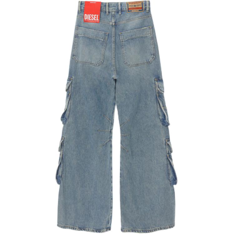 DIESEL Джинсы Women's Light Blue Moderate Wide Leg — фото 3