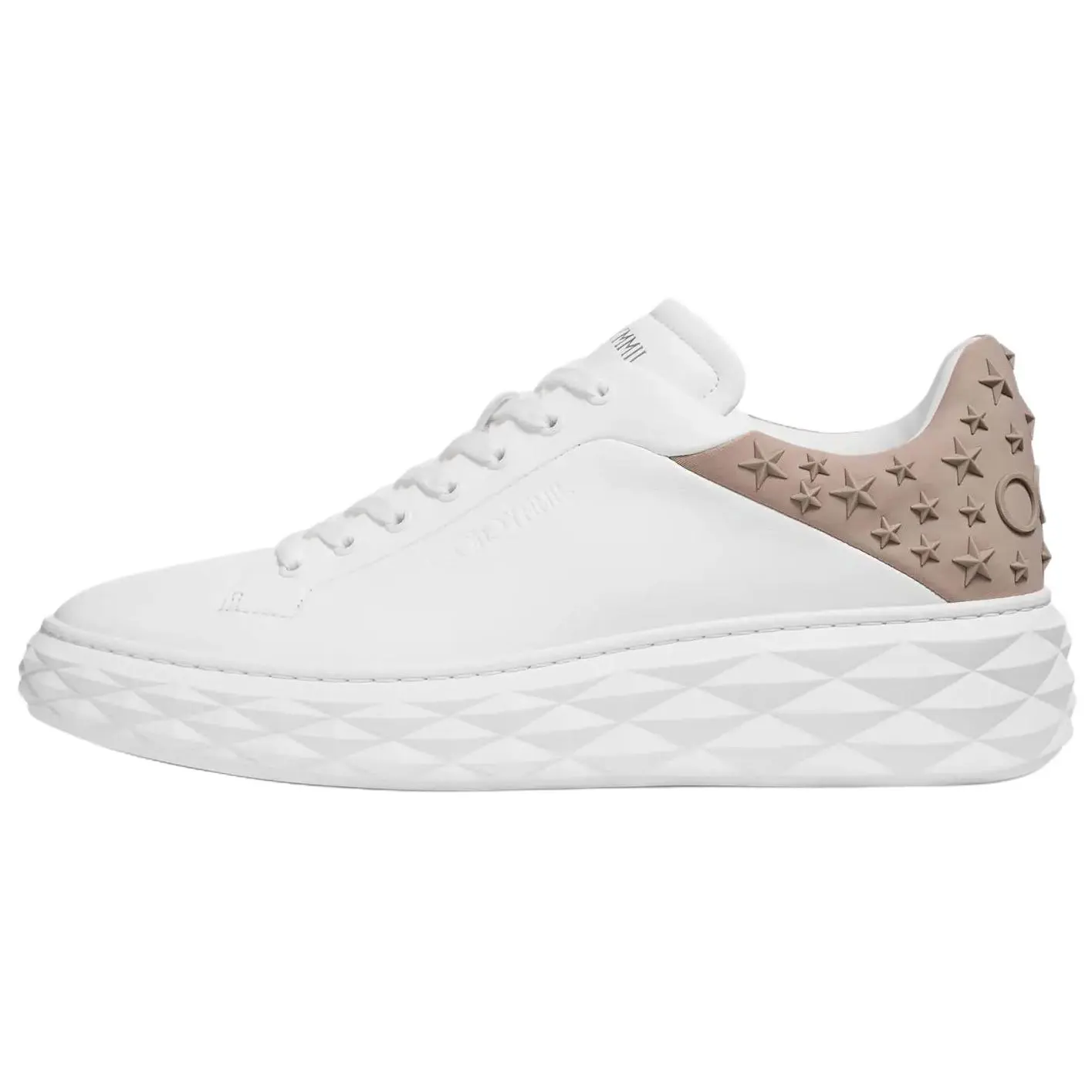 

Jimmy Choo DIAMOND MAXI/M II мужские белые кеды низкие