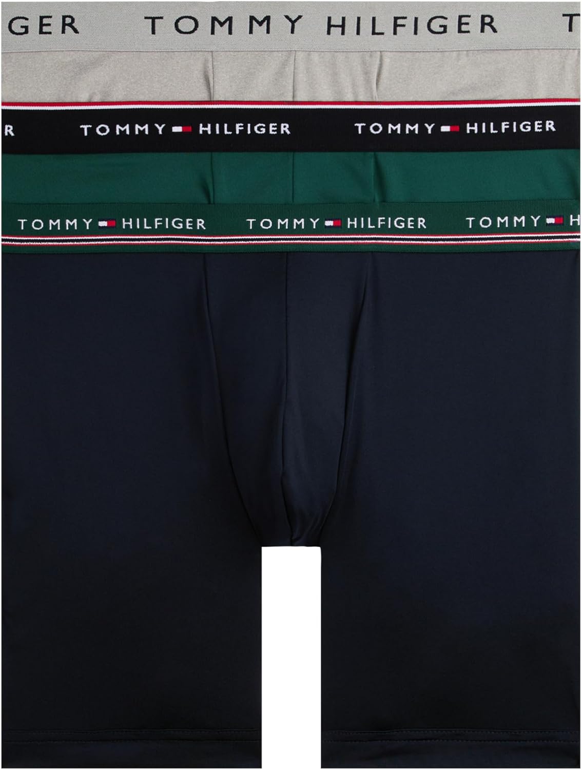 

Мужские трусы-боксеры Tommy Hilfiger Micro Classics, 3 пары, Spruce W/ Navy Wb, Grey Heather, Navy W/ Spruce Wb