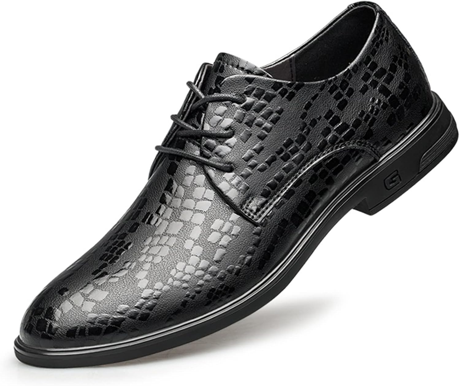 

Мужские оксфорды EVSER, шнуровка, цветочный узор, круглый носок, дерби, искусственная кожа, устойчивый к скольжению каблук, противоскользящие, для выпускного (Цвет: серый, Размер: 8)