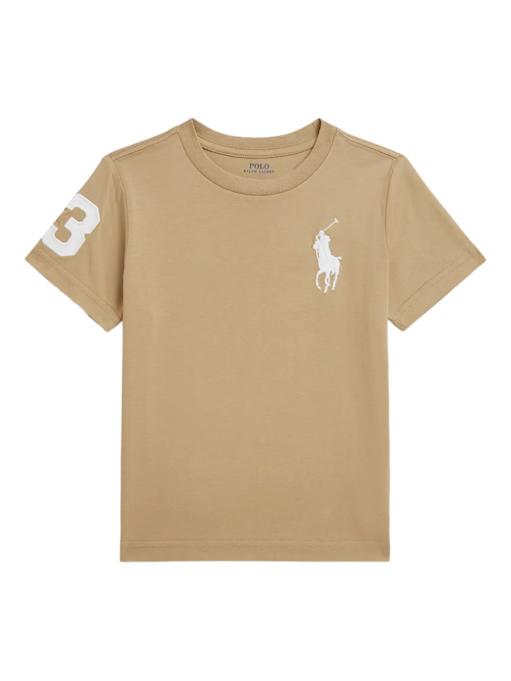 

Футболка из джерси с вышивкой POLO RALPH LAUREN KIDS, нейтральный