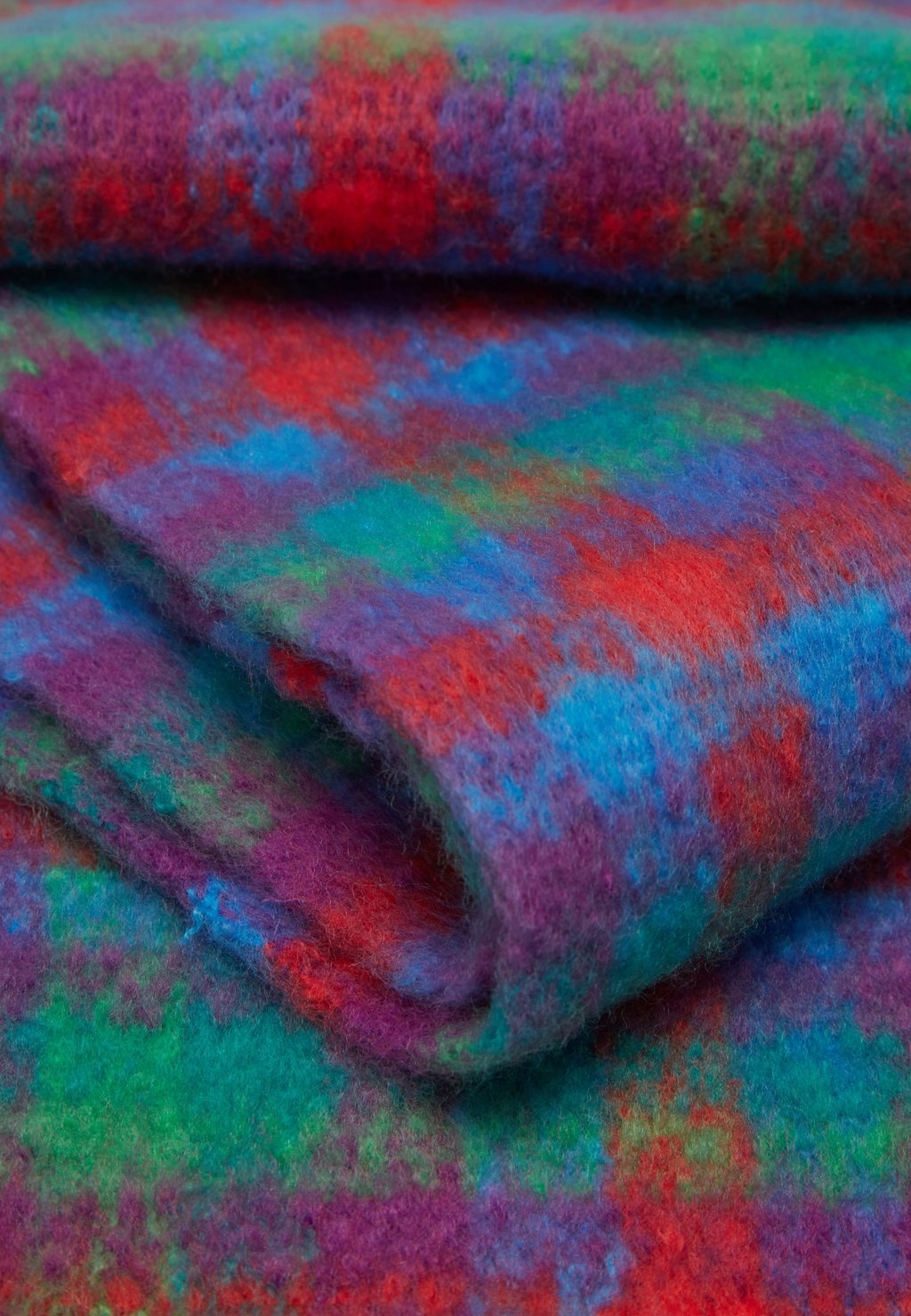 

Шарф CHEQUERED PRINT WITH FRINGE PIOMBO, зеленый