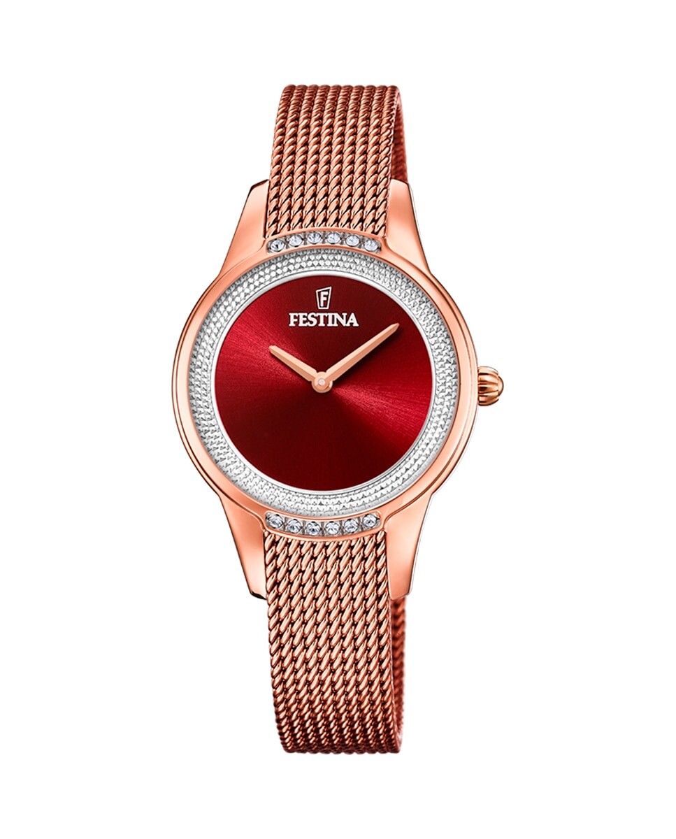 

F20496/1 Женские часы Mademoiselle из розовой стали Festina, розовый