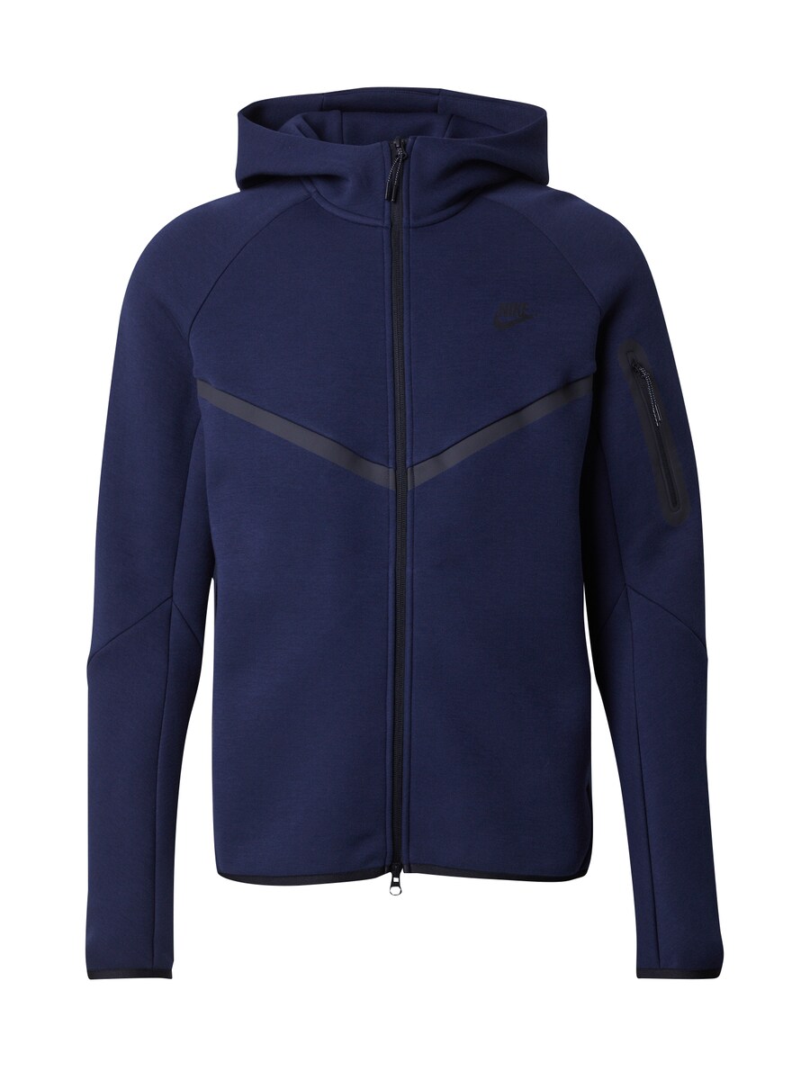 

Толстовка с капюшоном на молнии Nike Sportswear Tech Fleece, темно-синий
