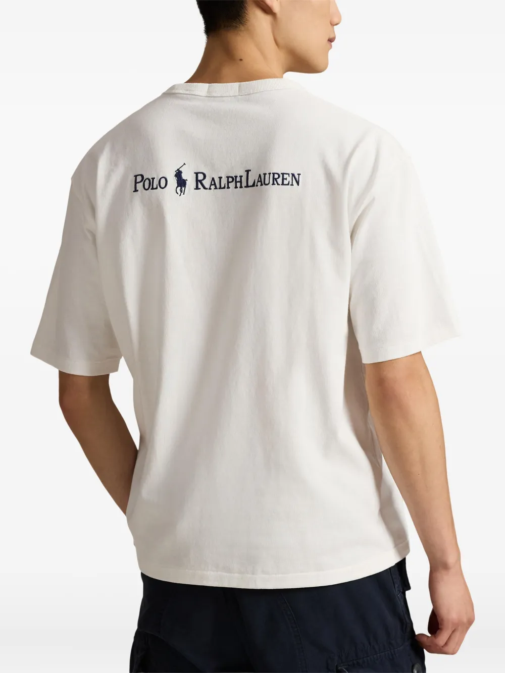 Футболка из джерси с короткими рукавами Polo Ralph Lauren, белый — фото 4