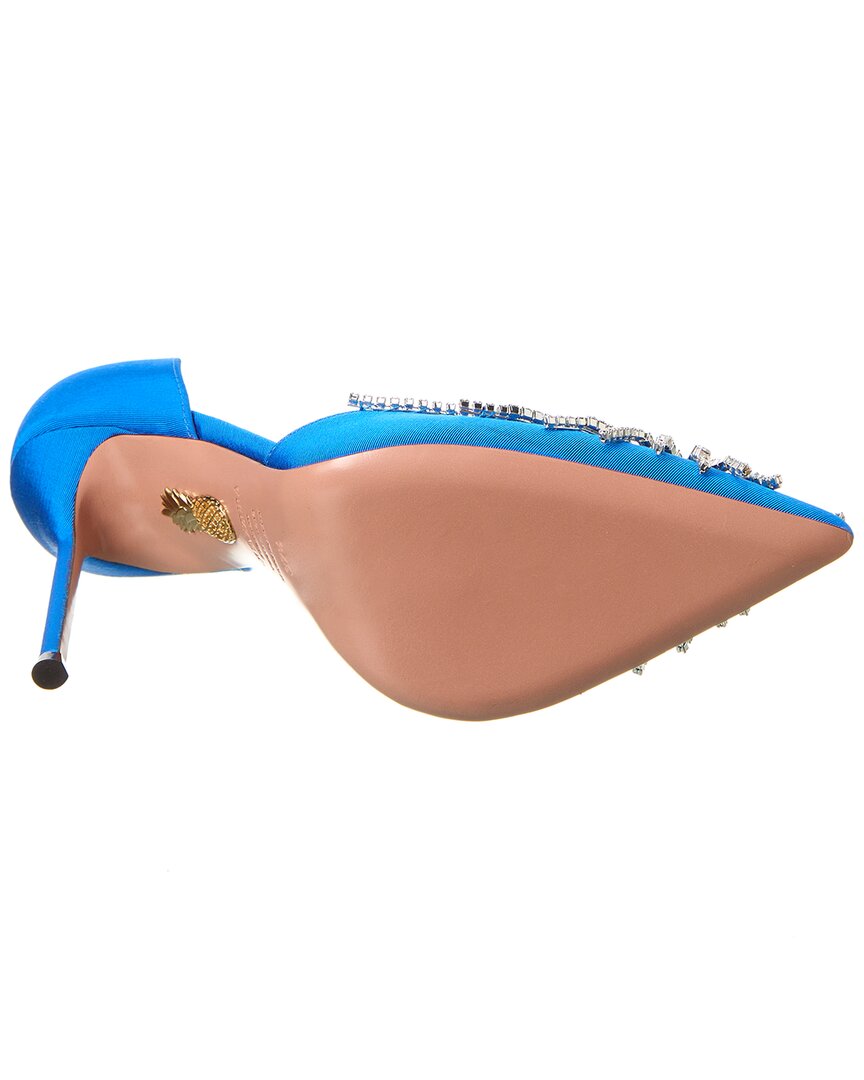 Aquazzura Sunshine 105 Grosgrain Pump, синий — фото 4