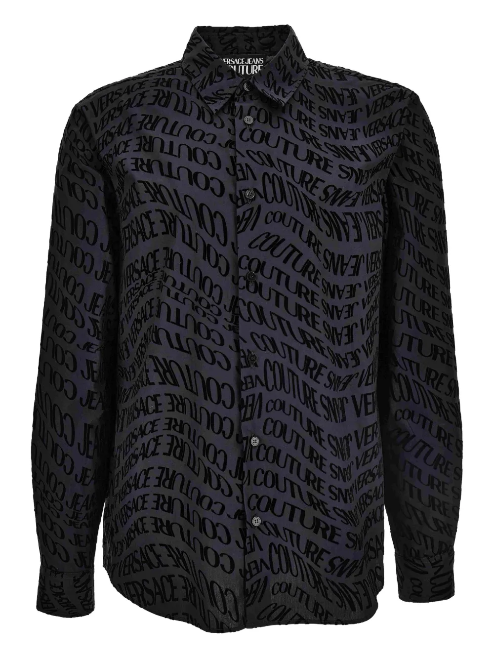 

Рубашка с логотипом Versace Jeans Couture, черный