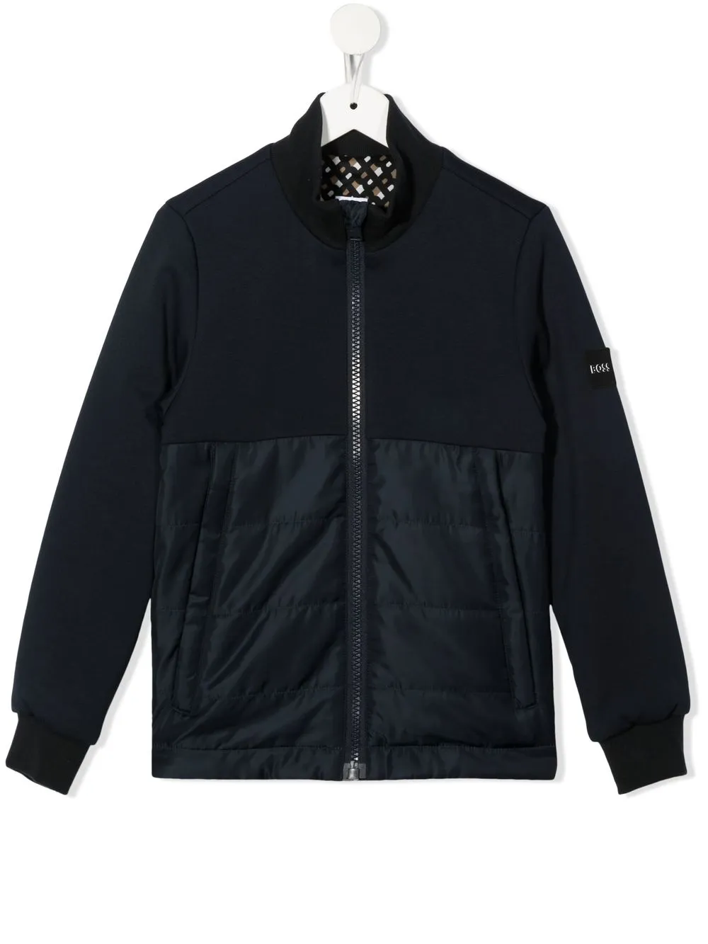 

Куртка с нашивкой-логотипом BOSS Kidswear, синий