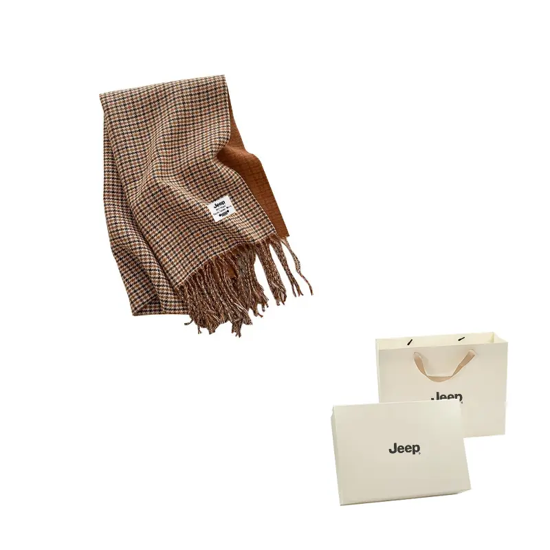 

Шарф из полиэстера Unisex Jeep, темно-коричневый