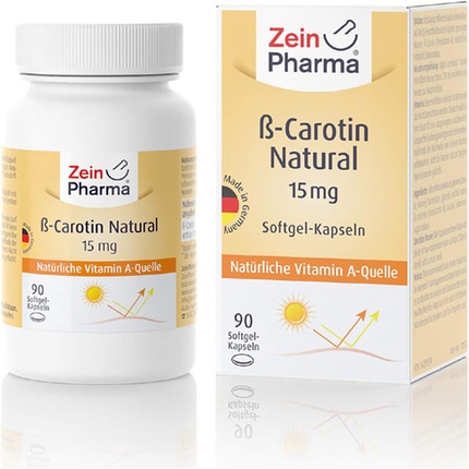 

Zein Pharma Бета-каротин натуральный 15 мг 90 капсул 100 г Zeinpharma