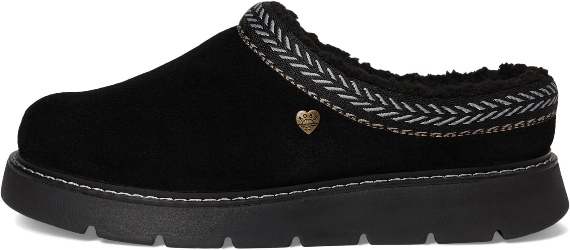 Тапочки BOBS from SKECHERS Women's Keepsakes Lite - Fuzzy Dreams, Black/Black — фото 4
