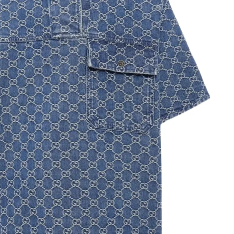 Платье детское Lapel Moderate GUCCI, Blue — фото 3