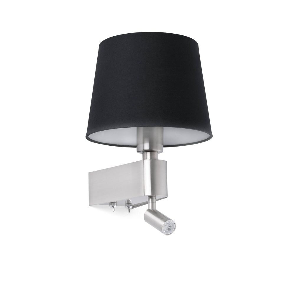 

Настенный светильник Faro Attractive Room черного цвета со считывателем, черный
