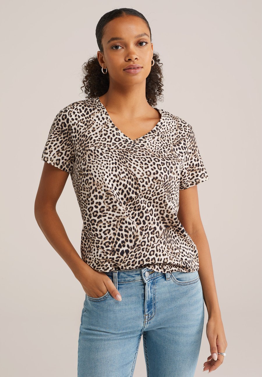 

Футболка WE Fashion Print T-shirt, Brown