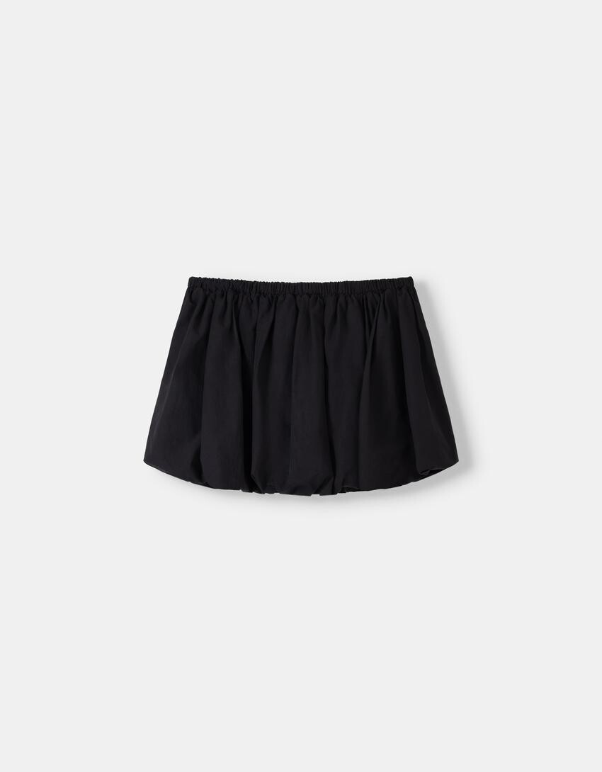 

Мини-Юбка-Баллон Bershka, черный