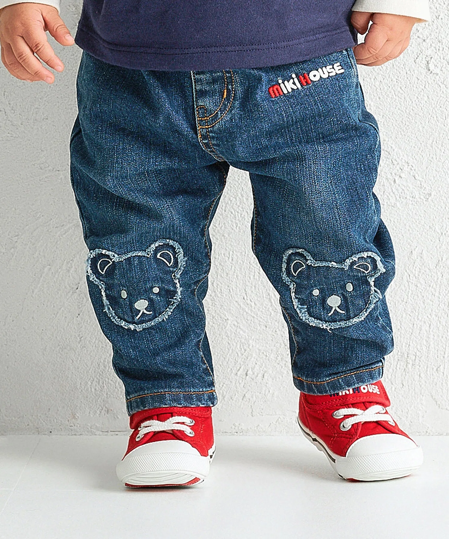 Джинсовые штаны Mikihouse Bear