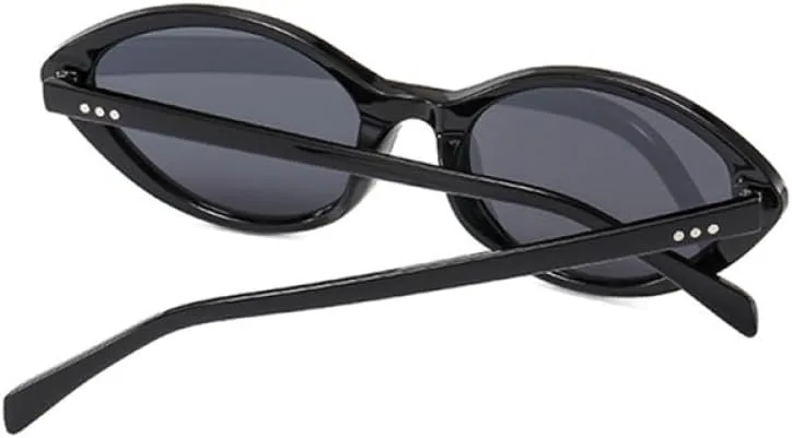 

Женские солнцезащитные очки 2027 года, модные градиентные очки с защитой от УФ-излучения UV400, мужские солнцезащитные очки с винтажными заклепками MTZJH, Black Clear