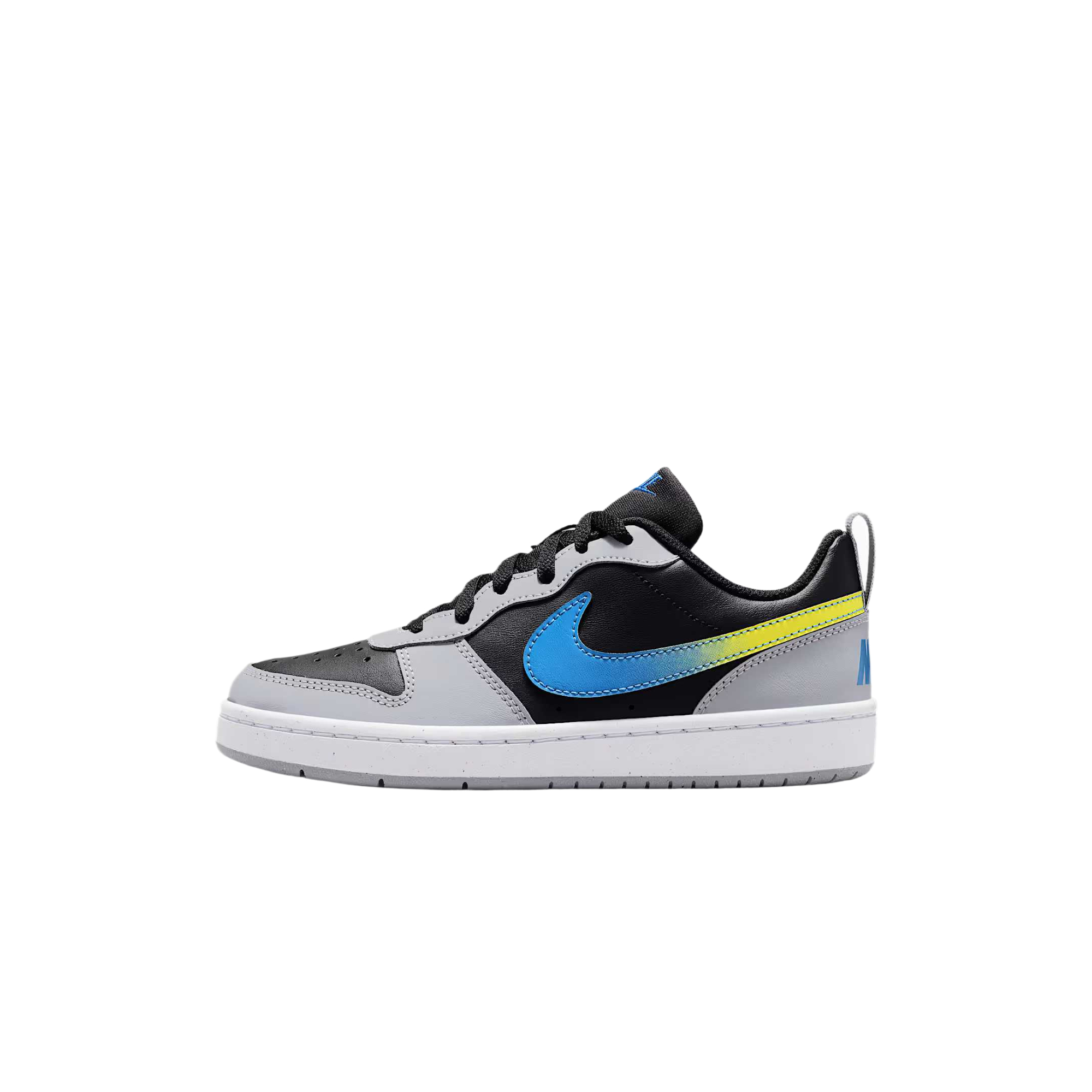 

Кроссовки для скейтбординга Court Borough из искусственной кожи, низкие, детские, унисекс Nike, черный/светло-smoke серый/белый/dutch синий