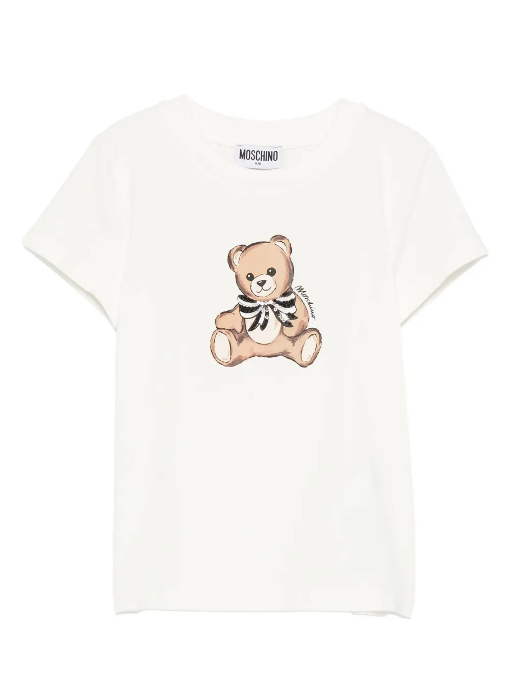 

Футболка с принтом Teddy Bear Moschino Kids, белый