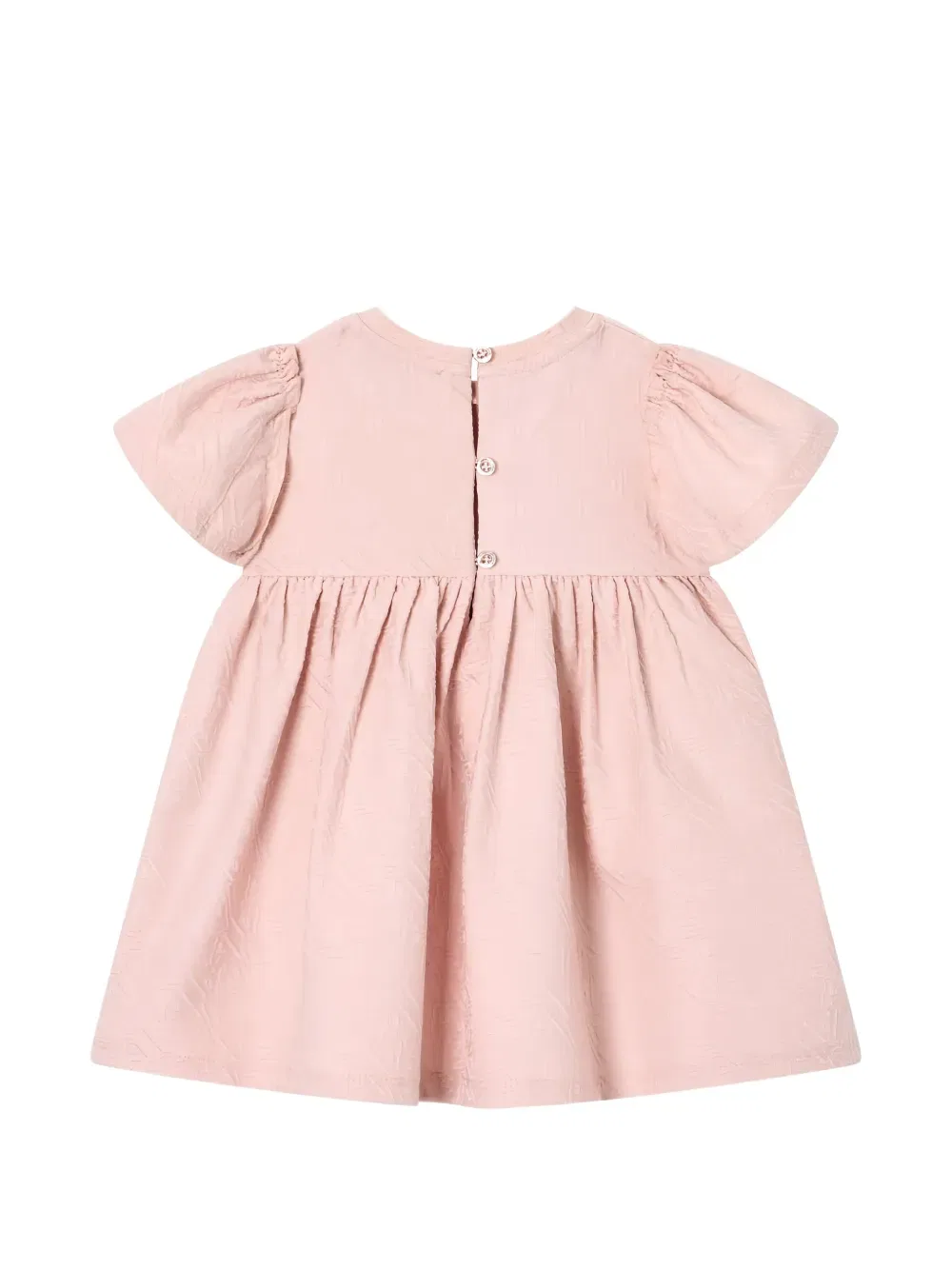 Платье из трикотажа с логотипом и надписью из ткани интерлок Emporio Armani Kids, розовый — фото 2
