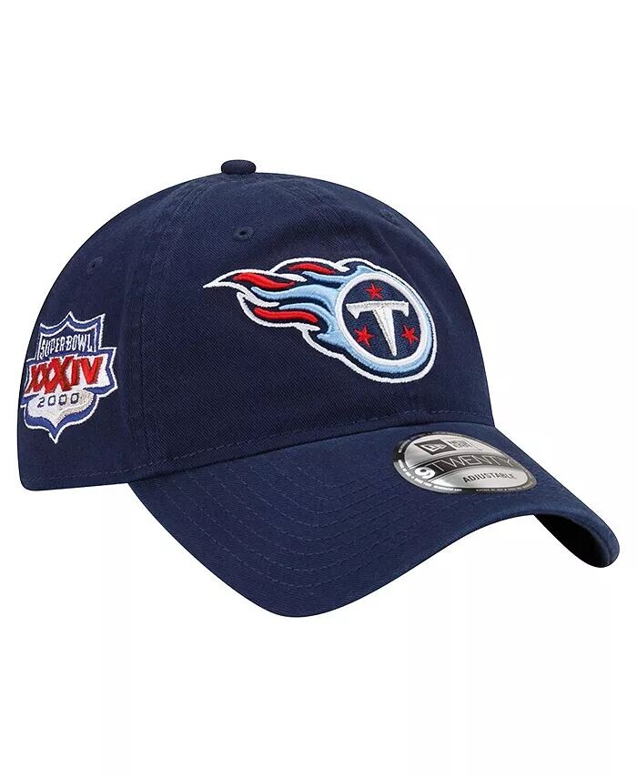 

Мужская темно-синяя регулируемая кепка Tennessee Titans Distinct 9TWENTY New Era, синий