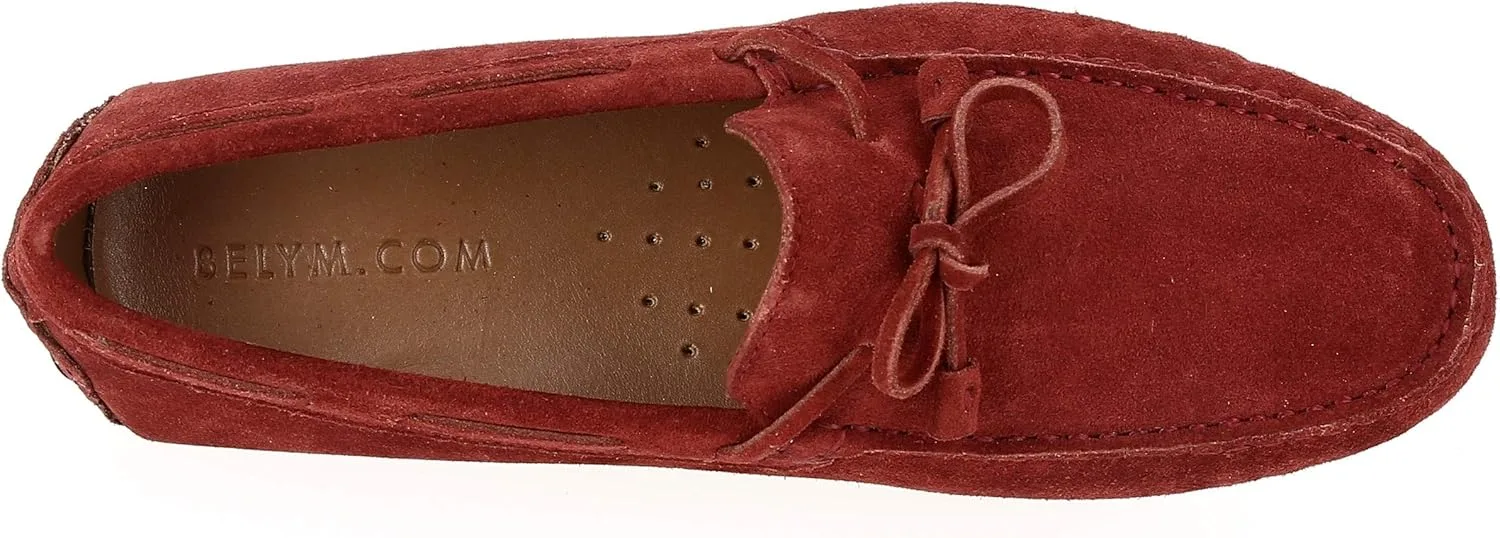 Мужские лоферы от Natural Shoes, цвет Bordo 603 Belym, красный — фото 2