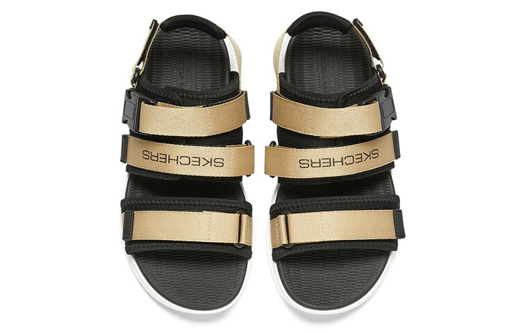 Сандалии Пляжные сандалии Мужские Серо-коричневые/черные Skechers — фото 4