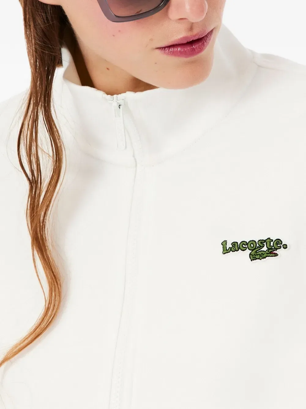 Жакет Lacoste с вышитым логотипом, белый — фото 4