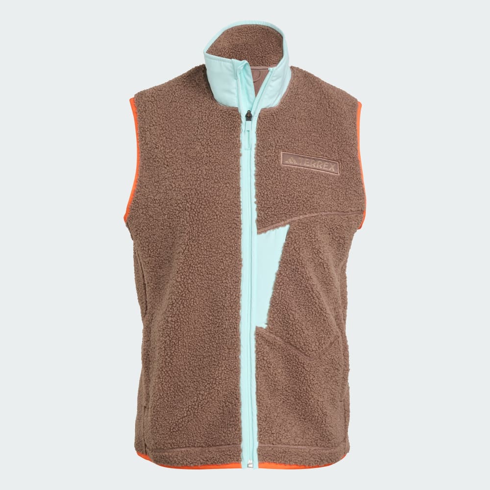 

Жилет Adidas Terrex Xploric High Pile Fleece, коричневый