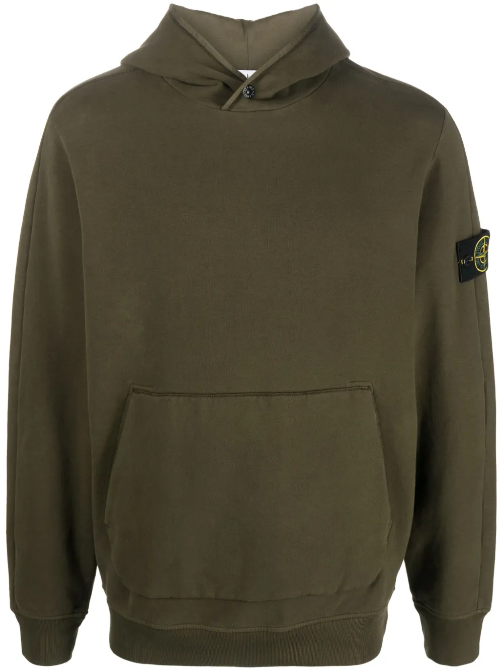 

Худи с нашивкой-логотипом Stone Island, зеленый