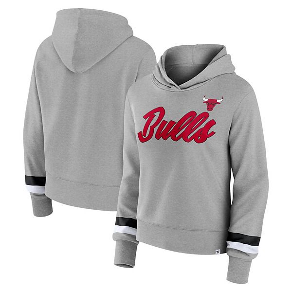 

Толстовка с капюшоном Chicago Bulls halftime женская fanatics branded heather gray Unbranded