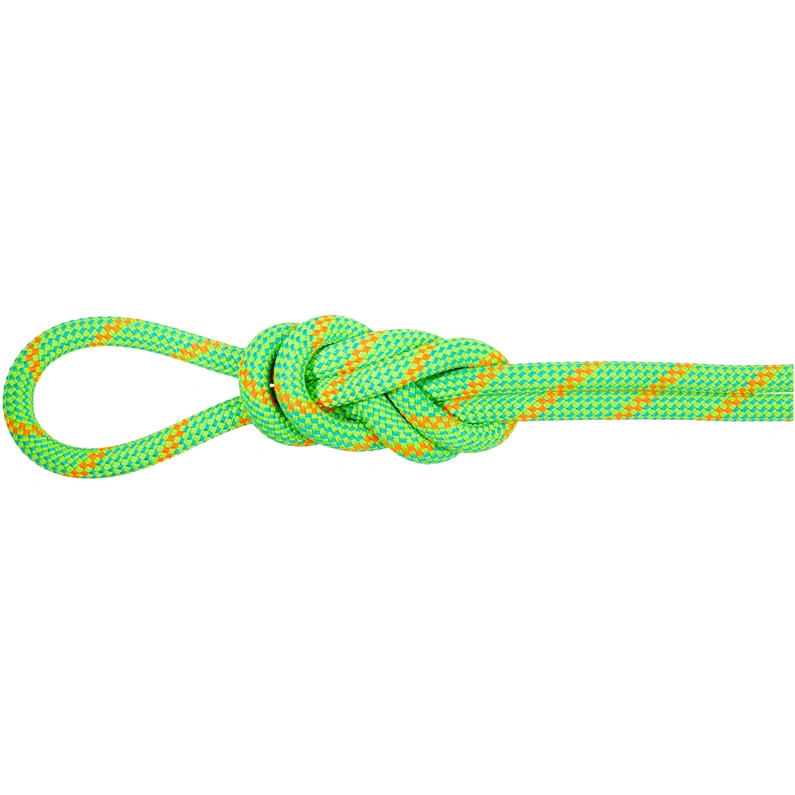 

8.0 альпийская эко веревка для сухого лазания Mammut, neon green-vibrant orange