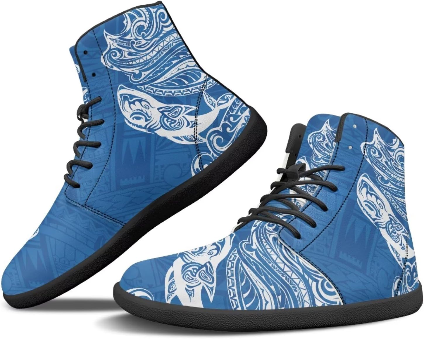 

Мужские кроссовки Binienty для тренировок, с высоким голенищем, из PU-кожи, минималистичные, с нулевым перепадом, женские широкие кроссовки с плоским носком, Aesthetics Shark