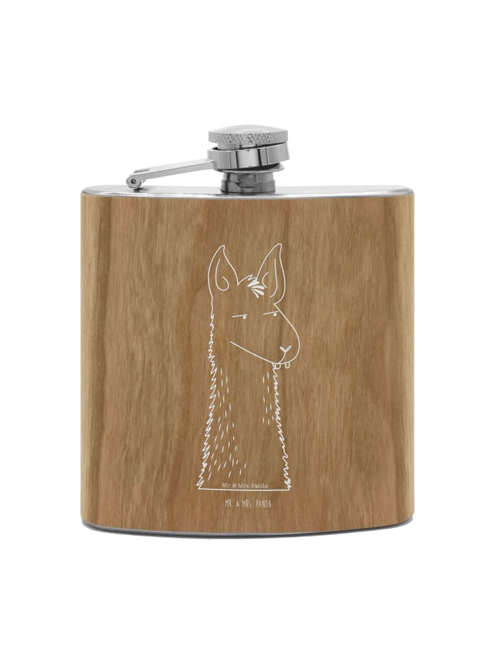 

Mr. & Mrs. Panda Фляга Flachmann Igel Familie mit Spruch in Braun