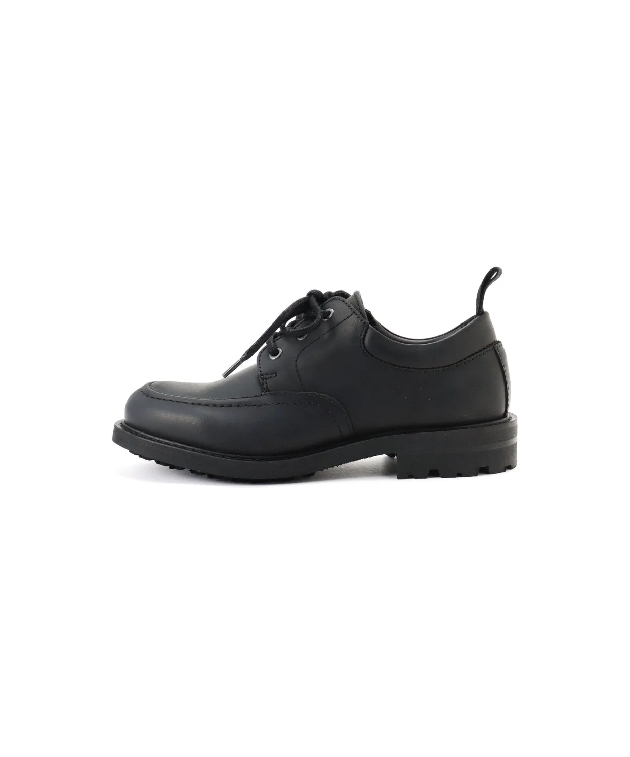 Ботинки из грубой чёрной кожи с жировой пропиткой, бренд SCHOOL SHOES, на шнуровке, чёрные — фото 2