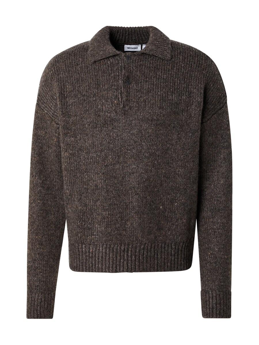 

Свитер с v-образным вырезом WEEKDAY Sweater Bobby, коричневый