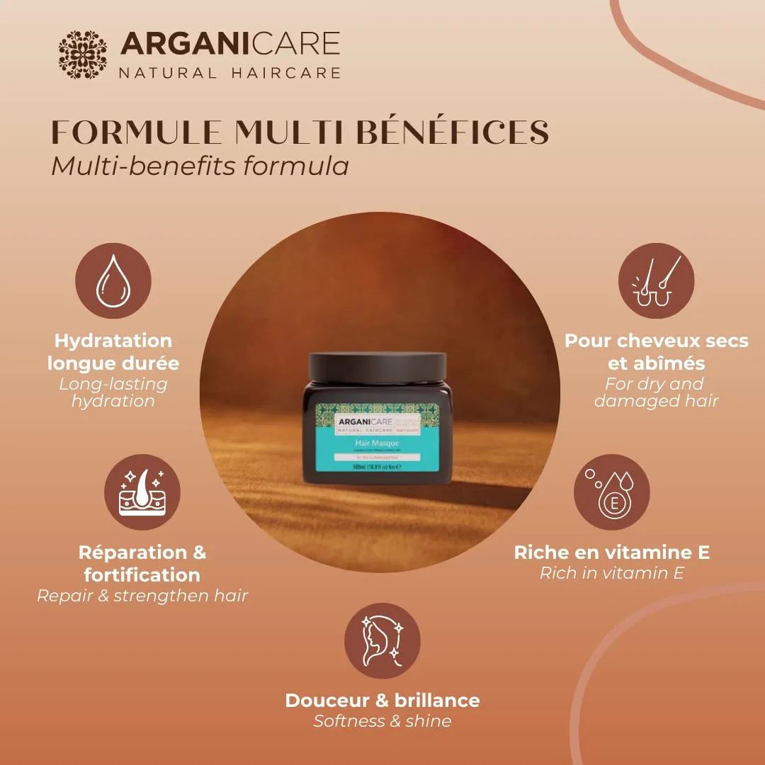 Маска для сухих и поврежденных волос 500 мл от ArganiCARE Arganicare — фото 4
