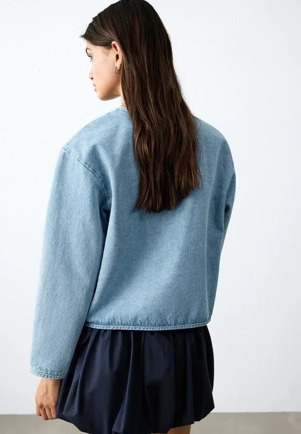 Подростковая джинсовая куртка Mango Kids, Blue — фото 3